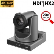 Qon4K6020XN NDI 카메라/20배줌/4K60P지원/오토트래킹/POE지원/NDI|HX2지원/IP 카메라/화상회의카메라 / Tally 지원